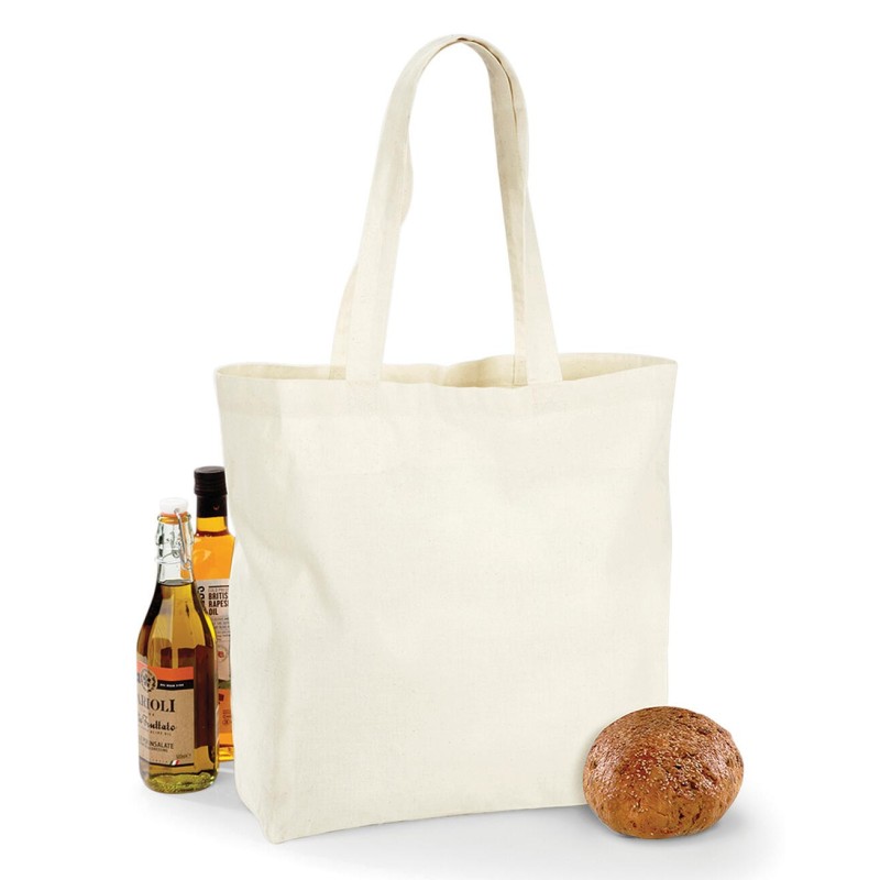 Bolsa Maxi de Algodón con Fuelle 140g | Stamptee