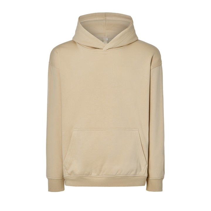 Sudadera capucha oversize bolsillo canguro 320g/m2