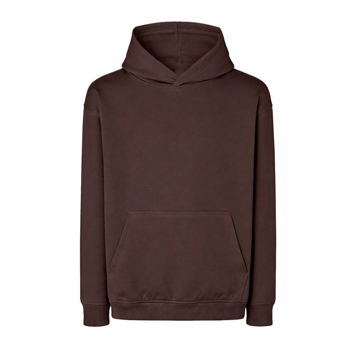 Sudadera capucha oversize bolsillo canguro 320g/m2